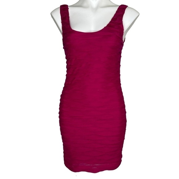 Forever 21 pink layered body con dress small - Picture 2 of 7